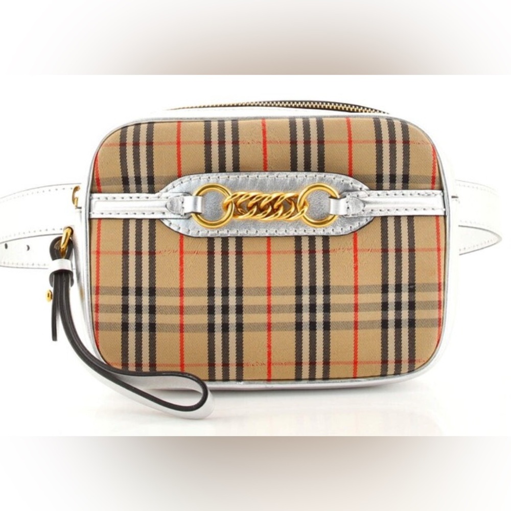 Burberry Link Bum Bag 1983 Knight Check Canvas